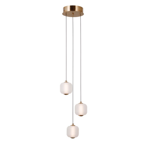 Pendant lamp Lux Ganti 8w – modern pendant lamp in gold and aluminum