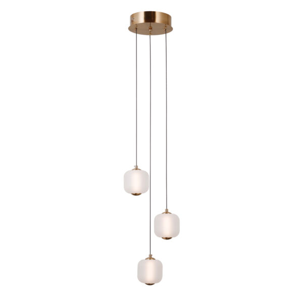 Pendant lamp Lux Ganti 8w – modern pendant lamp in gold and aluminum