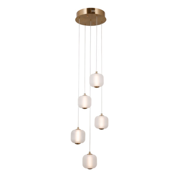 Pendant lamp Lux Ganti 12w – modern pendant lamp in gold and aluminum