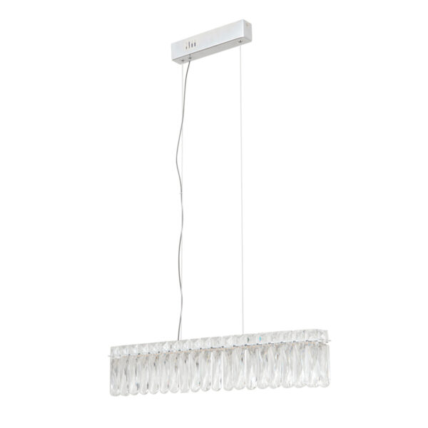 Pendant lamp Lux Nosta – modern pendant lamp in chrome and steel