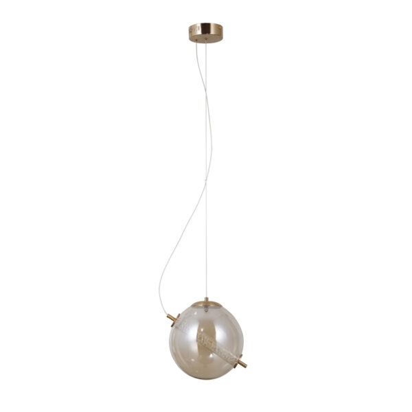 Pendant lamp Lux Nola – modern pendant lamp in gold and aluminum