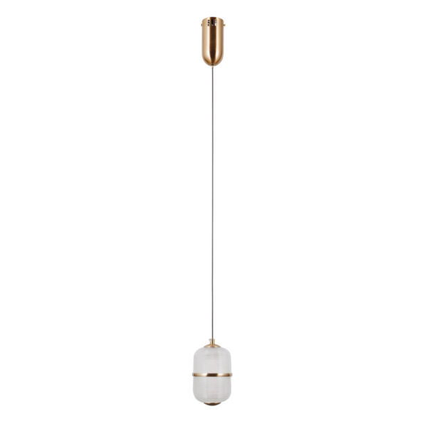 Pendant lamp Lux Alani – modern pendant lamp in gold and aluminum