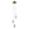 Pendant lamp Lux Alani 15w – modern pendant lamp in gold and aluminum
