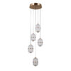 Pendant lamp Lux Alani 28w – modern pendant lamp in gold and aluminum