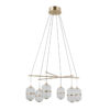 Pendant lamp Lux Alani 32w – modern pendant lamp in gold and aluminum
