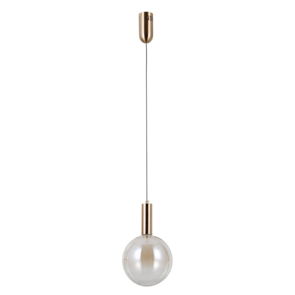 Pendant lamp Lux Strela 5w – modern pendant lamp in gold and steel