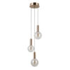 Pendant lamp Lux Strela 15w – modern pendant lamp in gold and steel