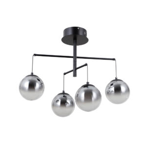 Pendant lamp Lux Velada – modern pendant lamp in matt black and steel