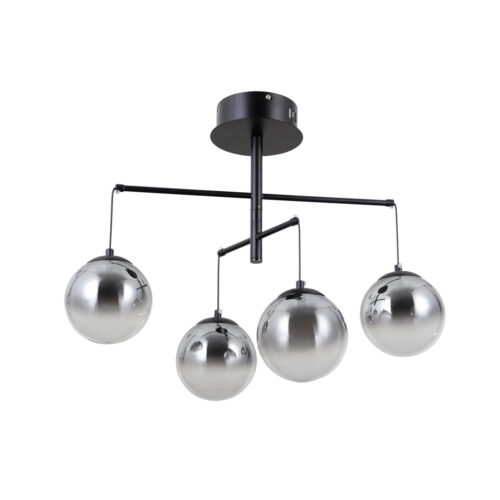 Pendant lamp Lux Velada – modern pendant lamp in matt black and steel