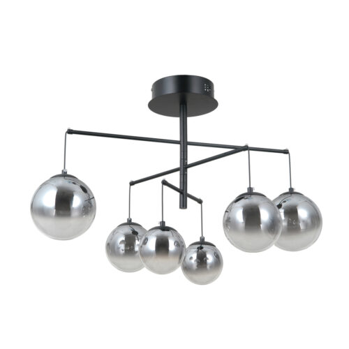 Pendant lamp Lux Velada – modern pendant lamp in matt black and steel