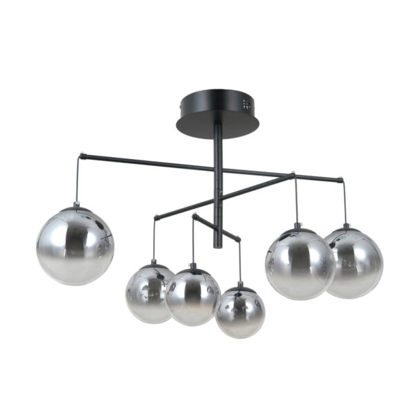Pendant lamp Lux Velada – modern pendant lamp in matt black and steel