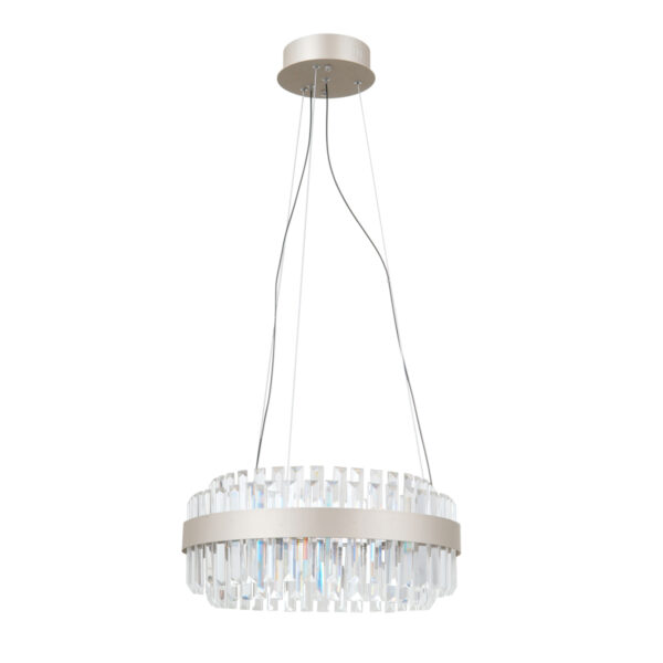 Pendant lamp Lux Horna – modern pendant lamp in champagne and steel