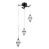 Pendant lamp Lux Fuente – modern pendant lamp in matt chrome and aluminum