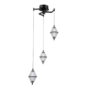 Pendant lamp Lux Fuente – modern pendant lamp in matt chrome and aluminum