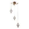 Pendant lamp Lux Fuente 15w – modern pendant lamp in gold and aluminum