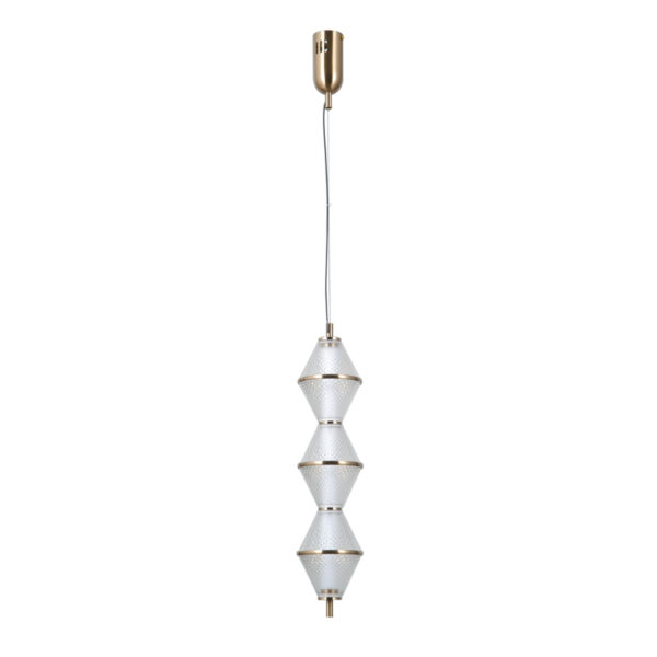 Pendant lamp Lux Fuente – modern pendant lamp in gold and aluminum