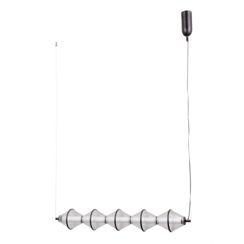 Pendant lamp Lux Fuente – modern pendant lamp in matt black and aluminum