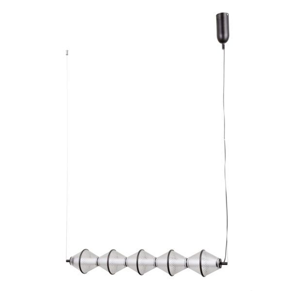 Pendant lamp Lux Fuente – modern pendant lamp in matt black and aluminum