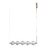Pendant lamp Lux Fuente 25w – modern pendant lamp in gold and aluminum