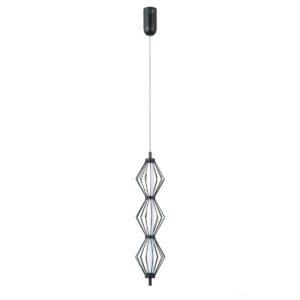 Pendant lamp Lux Sevil 15w – modern pendant lamp in matt chrome and steel