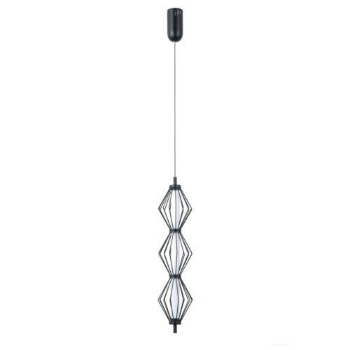 Pendant lamp Lux Sevil 15w – modern pendant lamp in matt chrome and steel