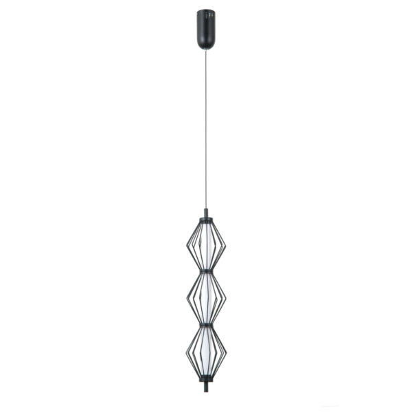 Pendant lamp Lux Sevil 15w – modern pendant lamp in matt chrome and steel