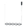 Pendant lamp Lux Sevil 25w – modern pendant lamp in matt chrome and steel