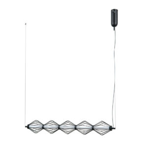 Pendant lamp Lux Sevil 25w – modern pendant lamp in matt chrome and steel