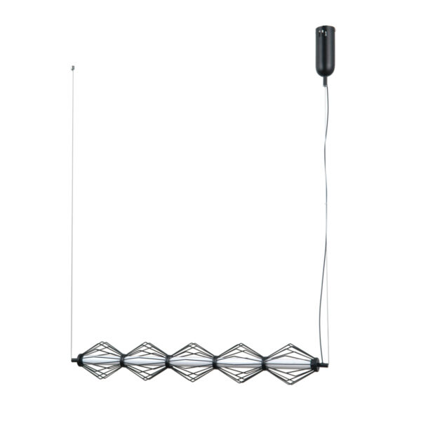 Pendant lamp Lux Sevil 25w – modern pendant lamp in matt chrome and steel