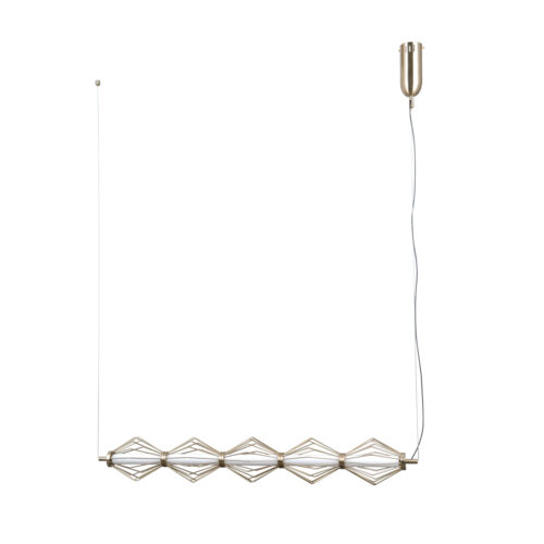 Pendant lamp Lux Sevil – modern pendant lamp in gold and steel