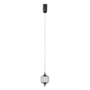 Pendant lamp Lux Pedro – modern pendant lamp in matt chrome and steel