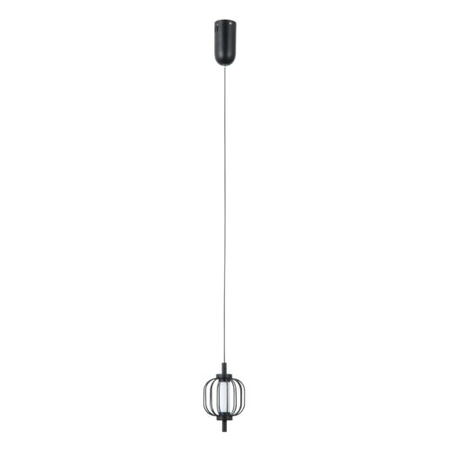 Pendant lamp Lux Pedro – modern pendant lamp in matt chrome and steel