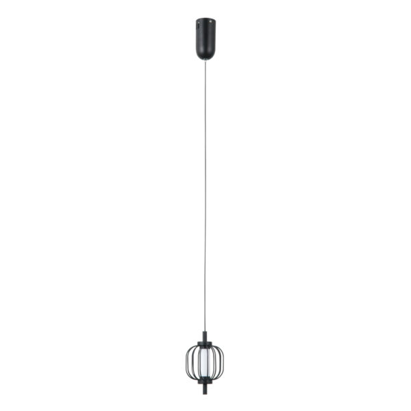 Pendant lamp Lux Pedro – modern pendant lamp in matt chrome and steel