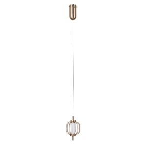 Pendant lamp Lux Pedro 4w – modern pendant lamp in gold and steel