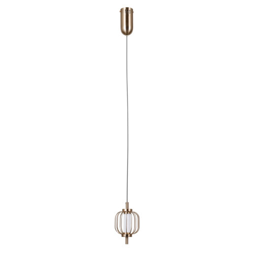 Pendant lamp Lux Pedro 4w – modern pendant lamp in gold and steel