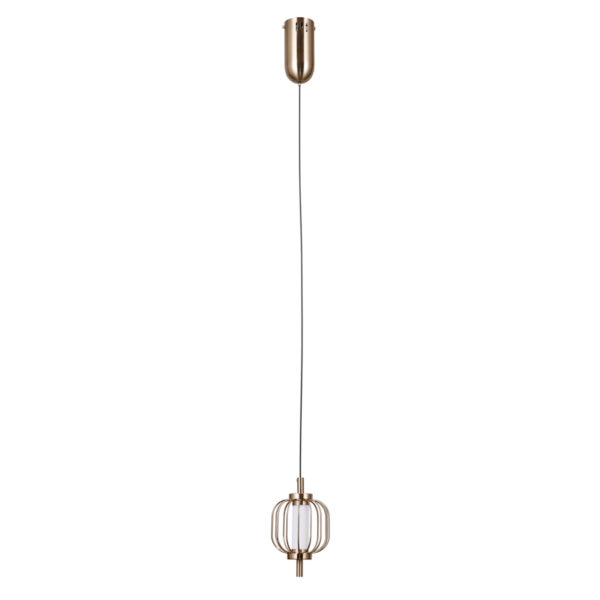 Pendant lamp Lux Pedro 4w – modern pendant lamp in gold and steel