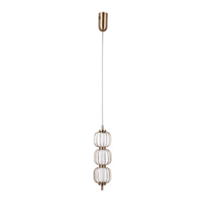 Pendant lamp Lux Pedro – modern pendant lamp in gold and steel