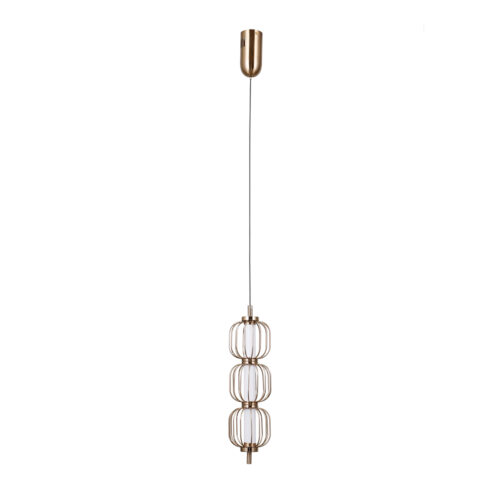 Pendant lamp Lux Pedro – modern pendant lamp in gold and steel