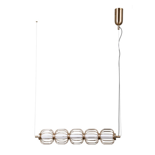 Pendant lamp Lux Pedro – modern pendant lamp in gold and steel