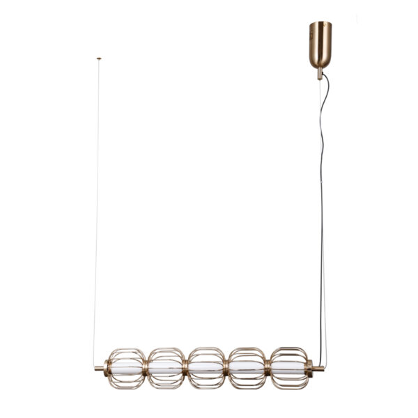 Pendant lamp Lux Pedro – modern pendant lamp in gold and steel