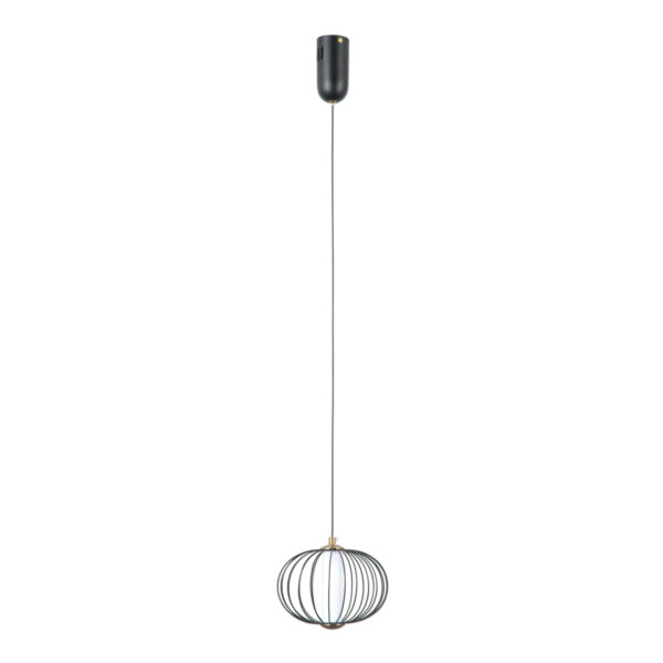 Pendant lamp Lux Rabel – modern pendant lamp in matt black and steel