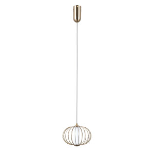 Pendant lamp Lux Rabel 5w – modern pendant lamp in gold and steel