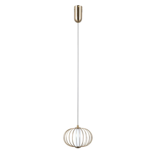 Pendant lamp Lux Rabel 5w – modern pendant lamp in gold and steel