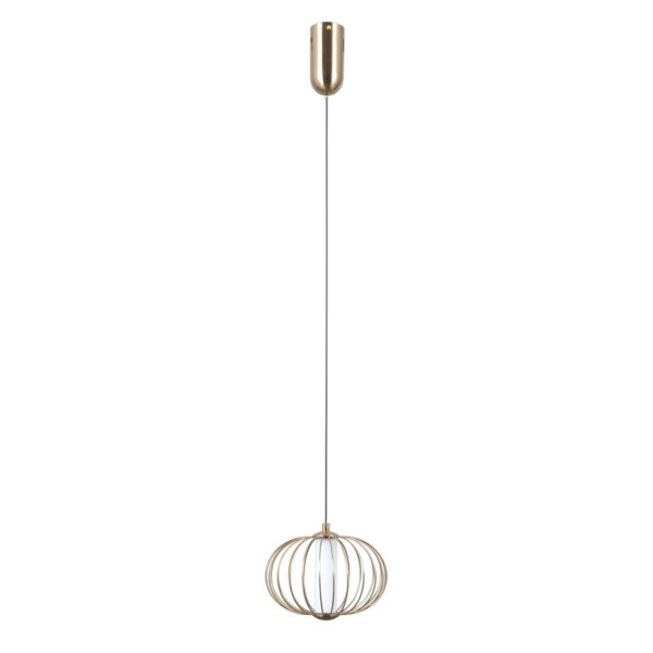 Pendant lamp Lux Rabel 5w – modern pendant lamp in gold and steel