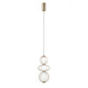 Pendant lamp Lux Rabel – modern pendant lamp in gold and steel