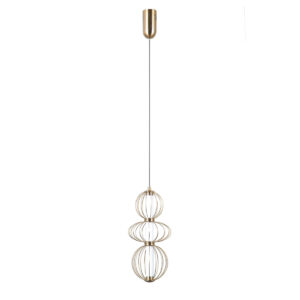 Pendant lamp Lux Rabel – modern pendant lamp in gold and steel