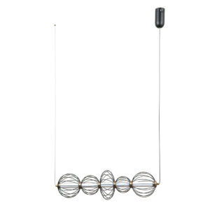 Pendant lamp Lux Rabel 18w – modern pendant lamp in matt black and steel