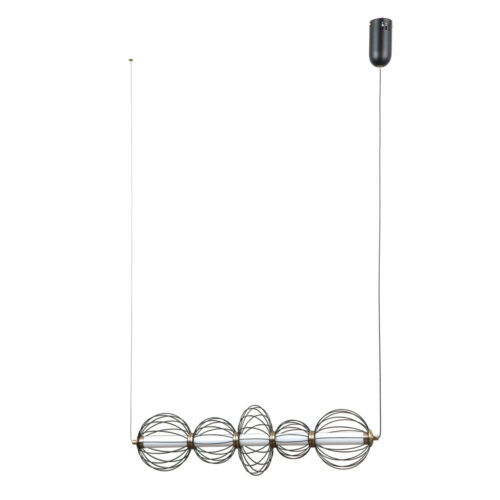 Pendant lamp Lux Rabel 18w – modern pendant lamp in matt black and steel
