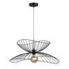Pendant lamp Lux Galia – modern pendant lamp in black and steel