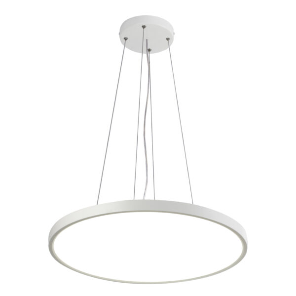 Pendant lamp Lux Calvi 32w – modern pendant lamp in white and plastic